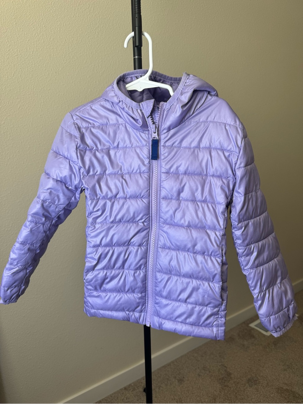Primary Girls' Lightweight Hooded Puffer Jacket